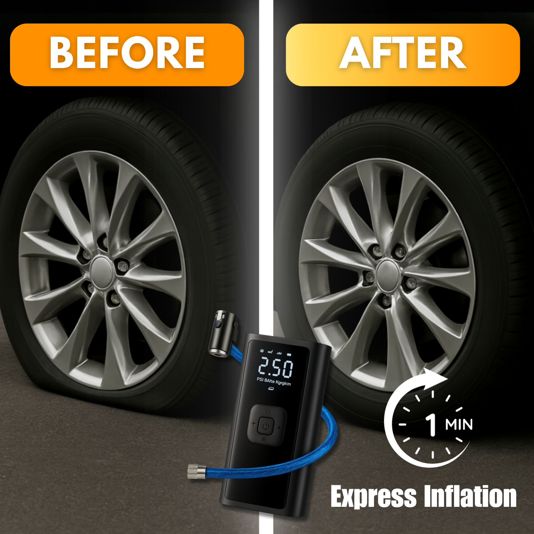 C17 PRO | Powerful Portable Air Compressor – Compact, Lightweight and Rechargeable