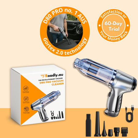 D80 PRO | Powerful Cordless Car Vacuum – Compact, Lightweight and Rechargeable