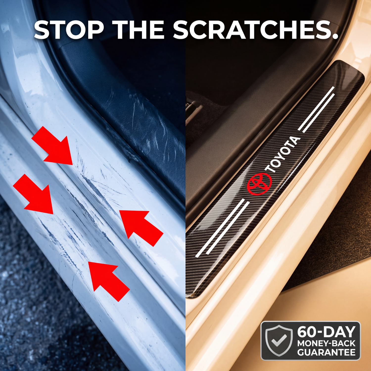 CarbonGrip PRO | Custom door sill protectors